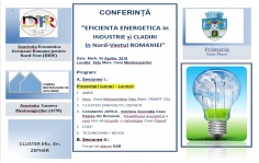 Vă invităm la conferința ”Eficiența Energetică în Industrie și Clădirile Rezidențiale în Nord-Vestul României”